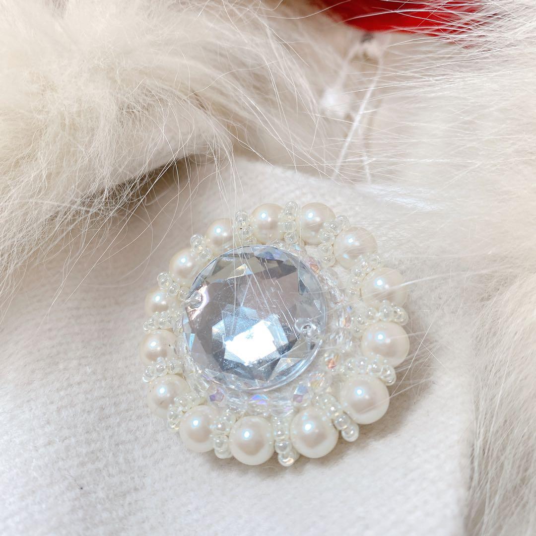 【新品タグ付】定価5.8万円　アプワイザーリッシェ　コート　アンゴラ混　ファー