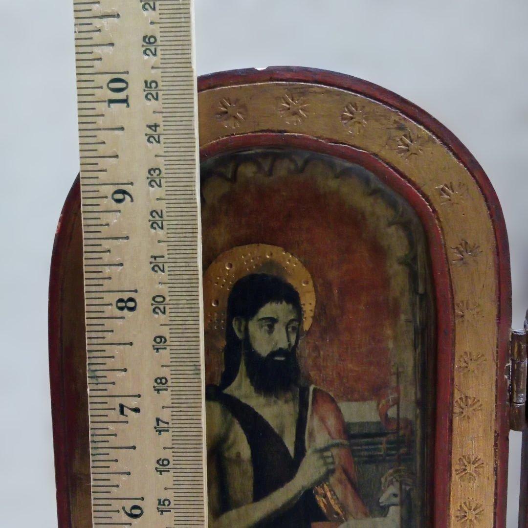 祭壇画 トリプティック 　イタリア土産品ビンテージ