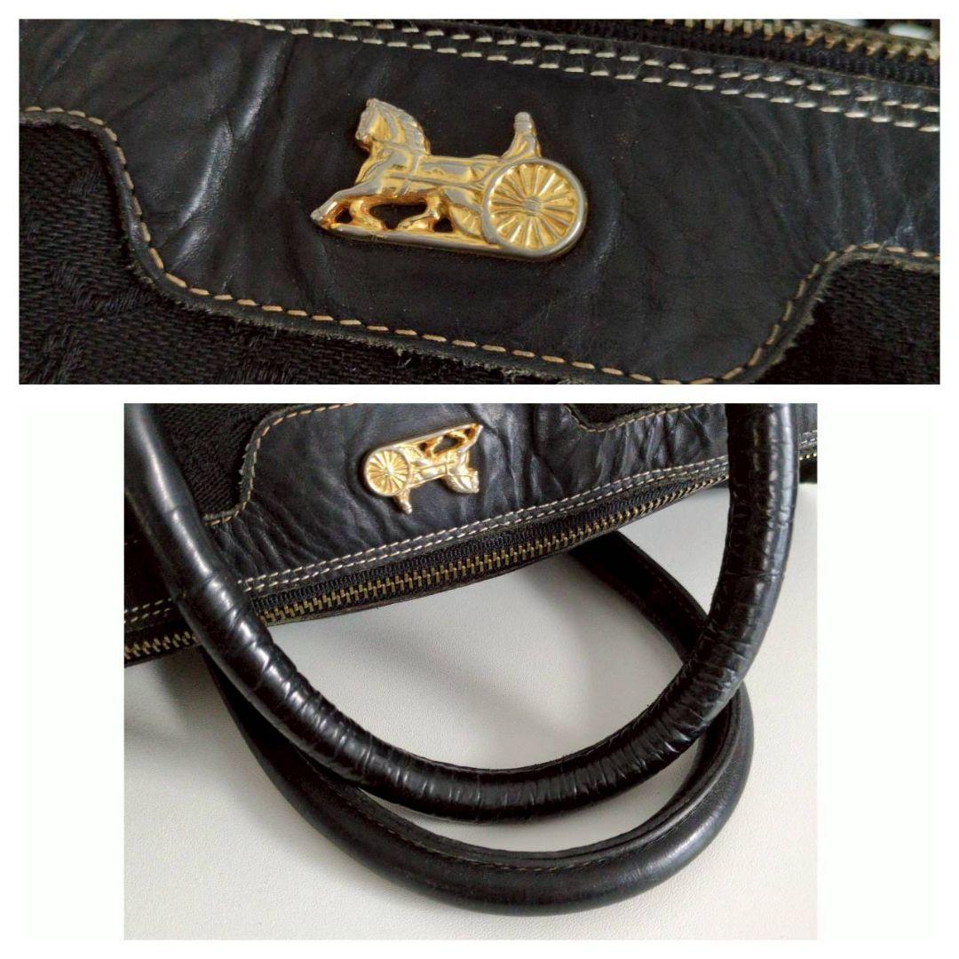 良品 セリーヌ 馬車 ビンテージ ボストン ハンドバッグ 鞄 レディース メンズ
