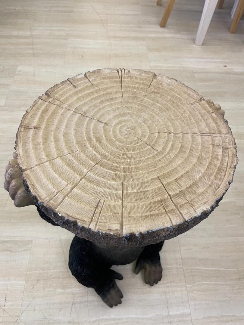 チンパンジー　サイドテーブル　ミニテーブル　アニマル　動物　ソファ　テーブル