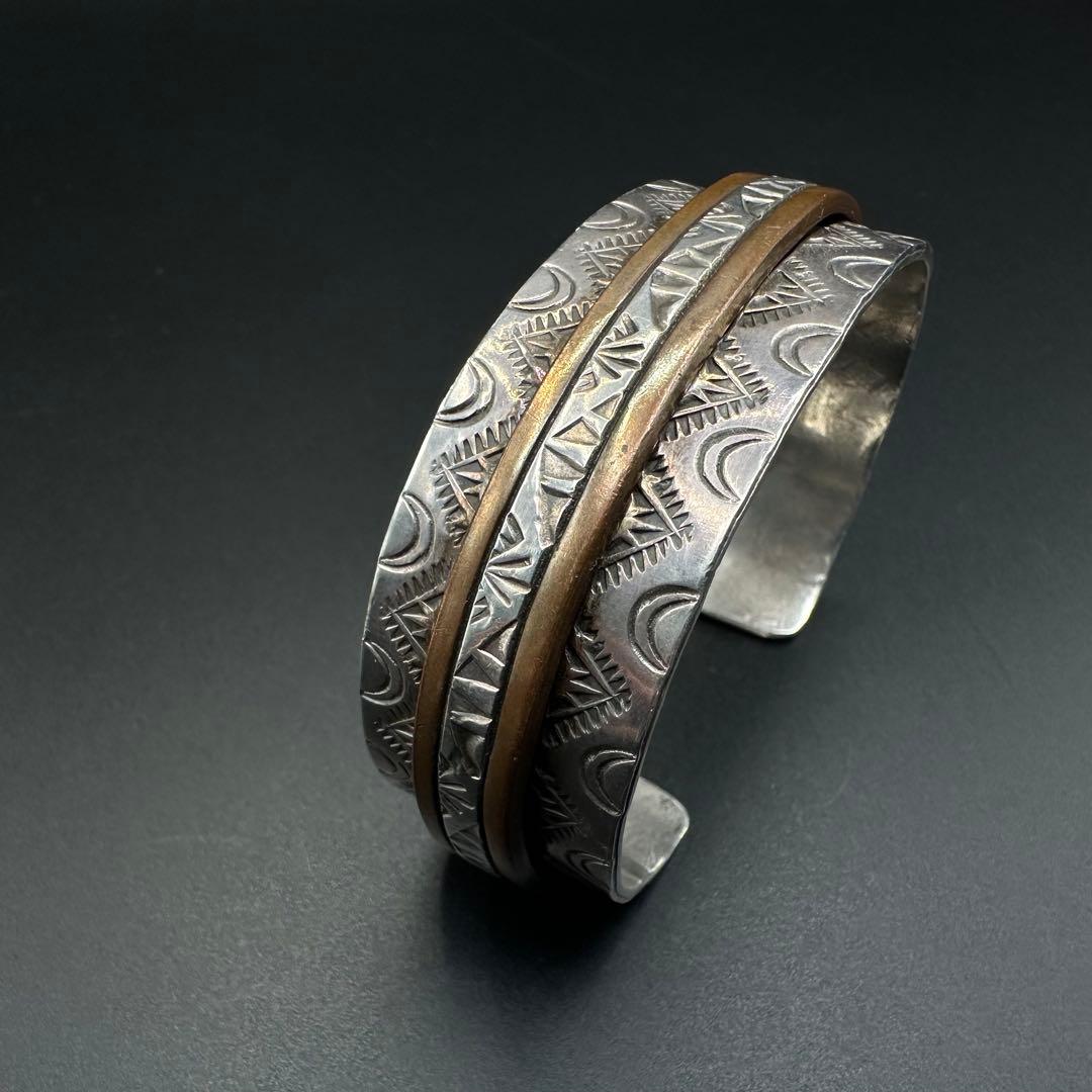Navajo Wylie Secatero 脱着可スタンプワーク　バングル