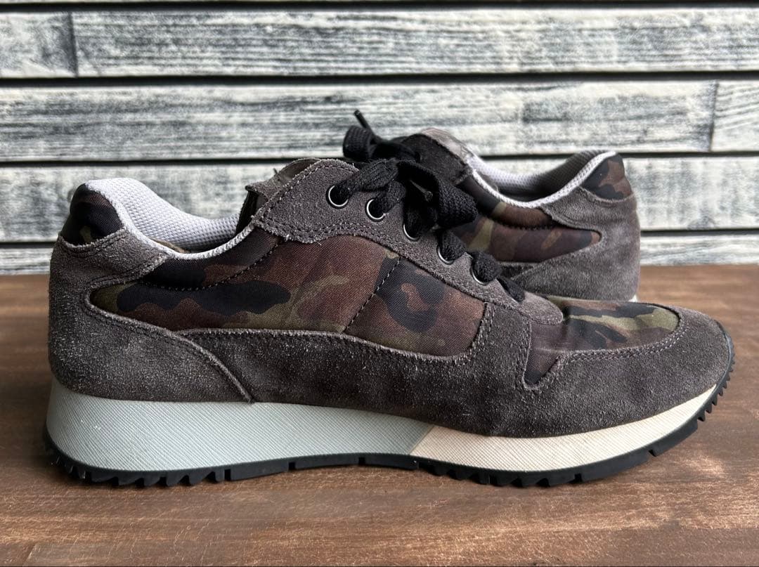 PRADA プラダ　カモフラージュ スエード スニーカー 24.0cmイタリア製