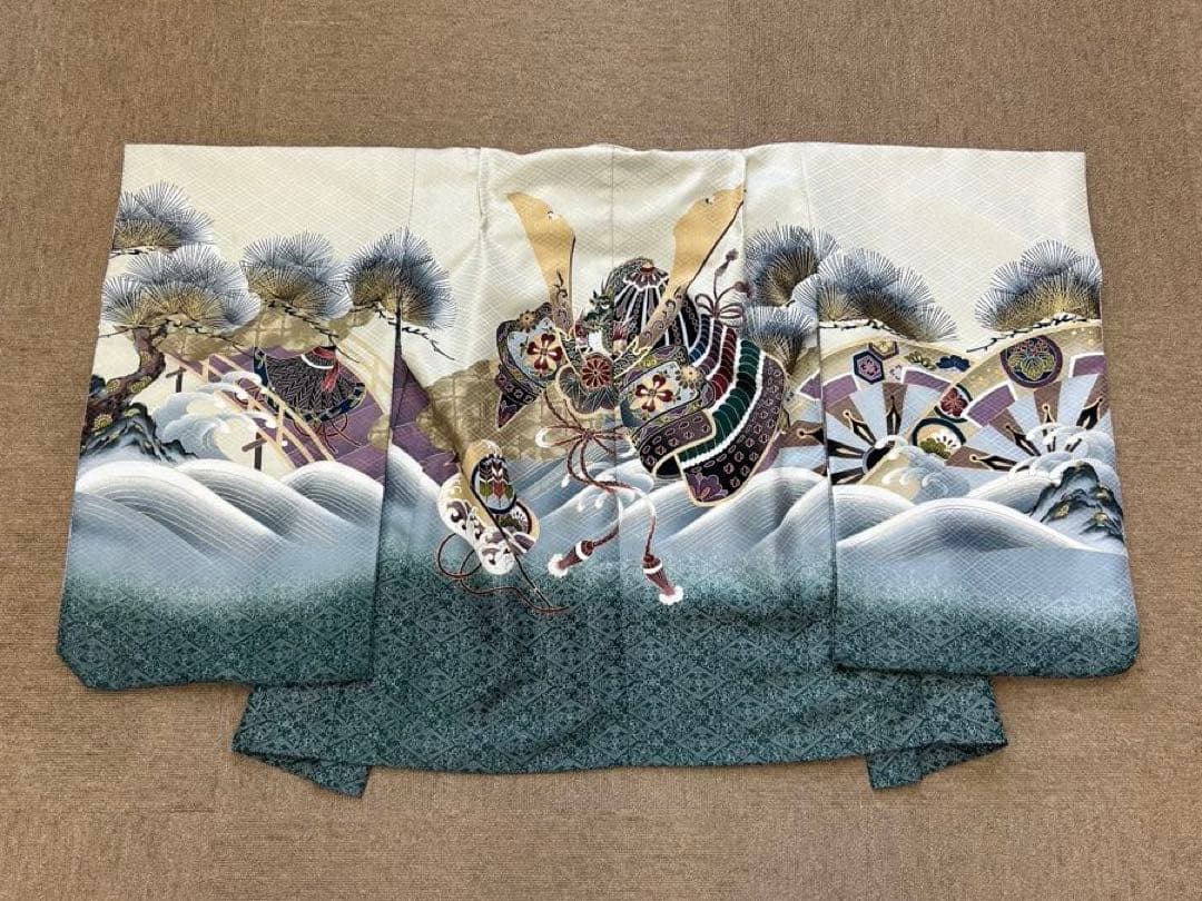 子供着物　七五三　5〜7才サイズ 薄緑