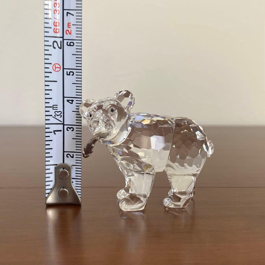 SWAROVSKI スワロフスキー クリスタル グリズリーの子 置物