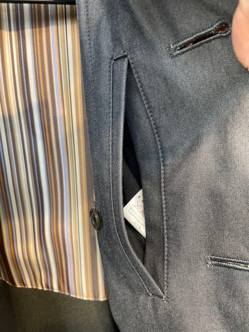 PSポールスミス トレンチコート　無地　灰色　コットン　S ライナー・ベルト付