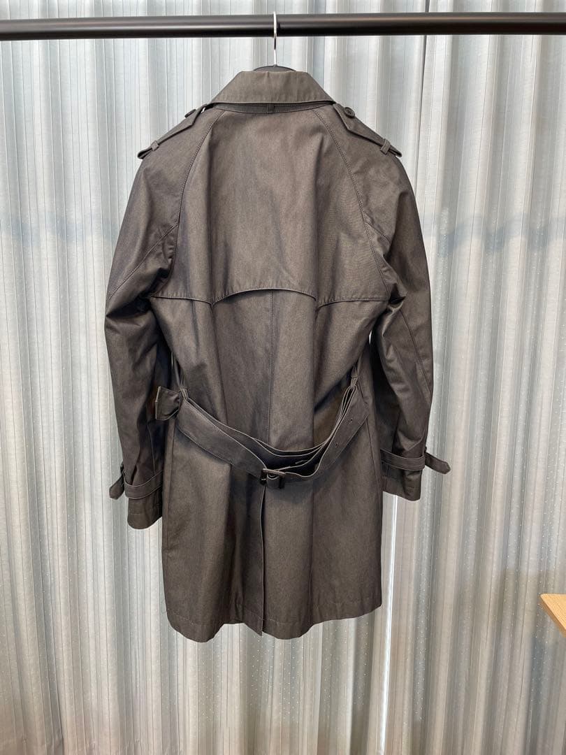 PSポールスミス トレンチコート　無地　灰色　コットン　S ライナー・ベルト付