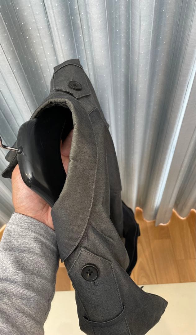 PSポールスミス トレンチコート　無地　灰色　コットン　S ライナー・ベルト付