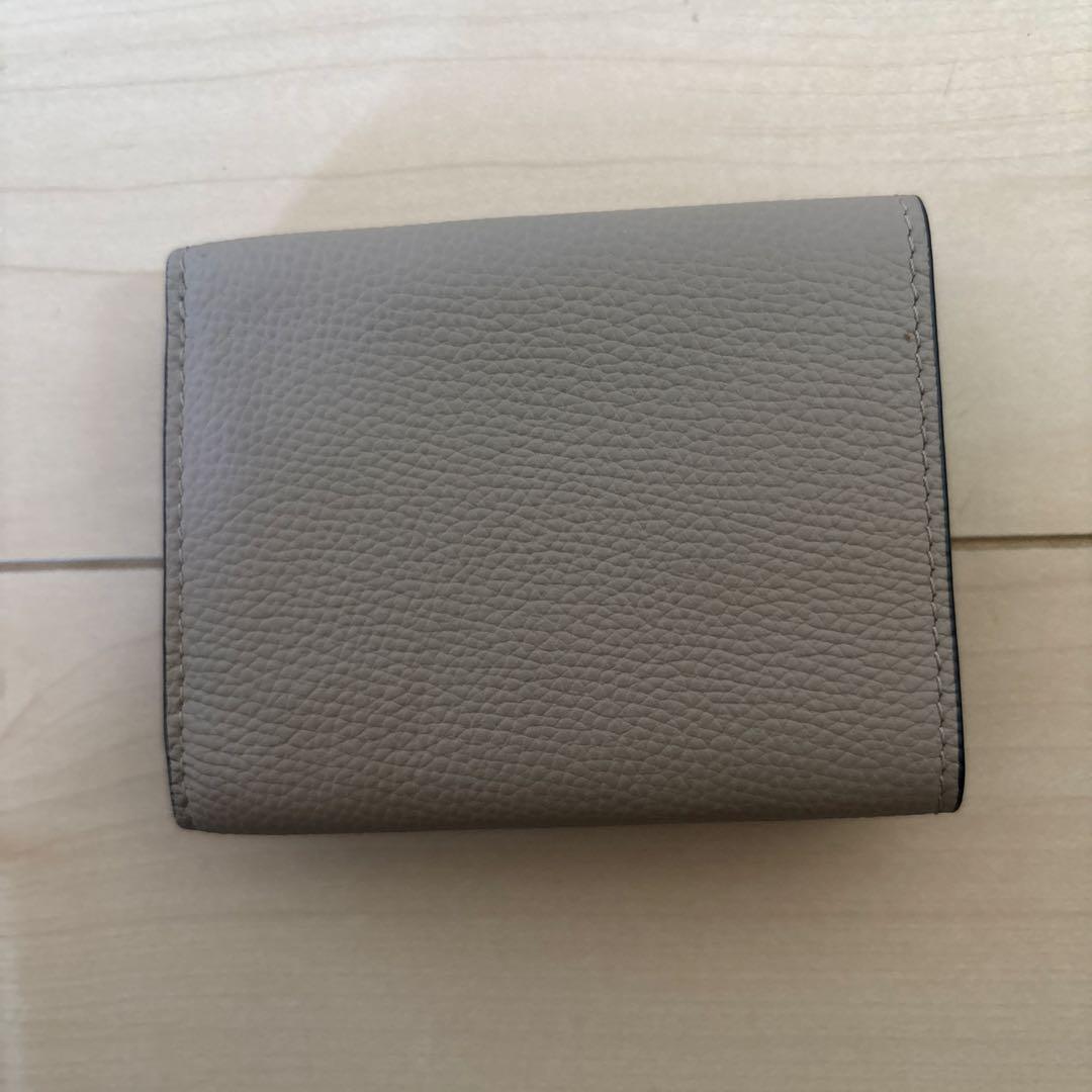 LOEWE　極美品✨ アナグラム バーティカルウォレット 三つ折り サンド