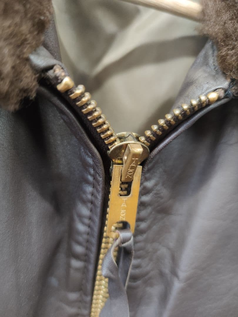 【美品】G-1 レザージャケット 40R 牛革 HOUSTON系ボマージャケット