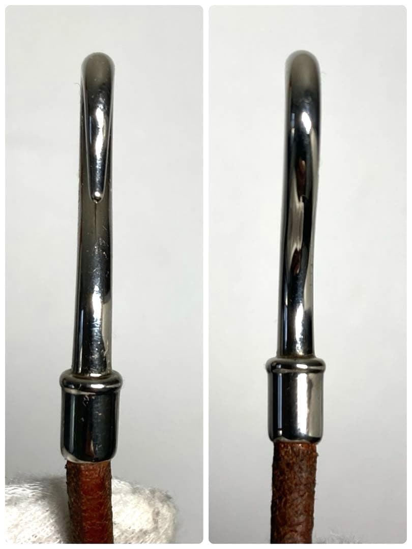 良品　エルメス　ジャンボ　シルバー金具　チョーカー　2連ブレスレット