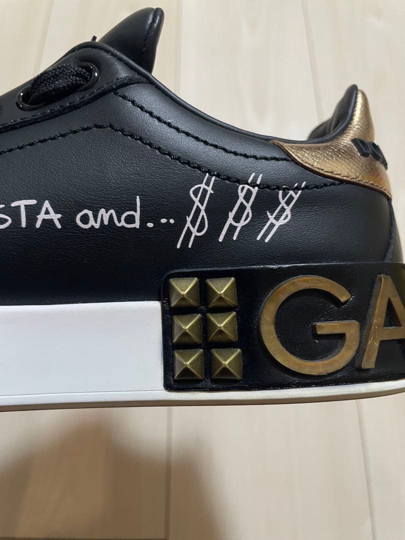 PORTOFINO / ナッパカーフスキン パッチ＆アップリケ スニーカー