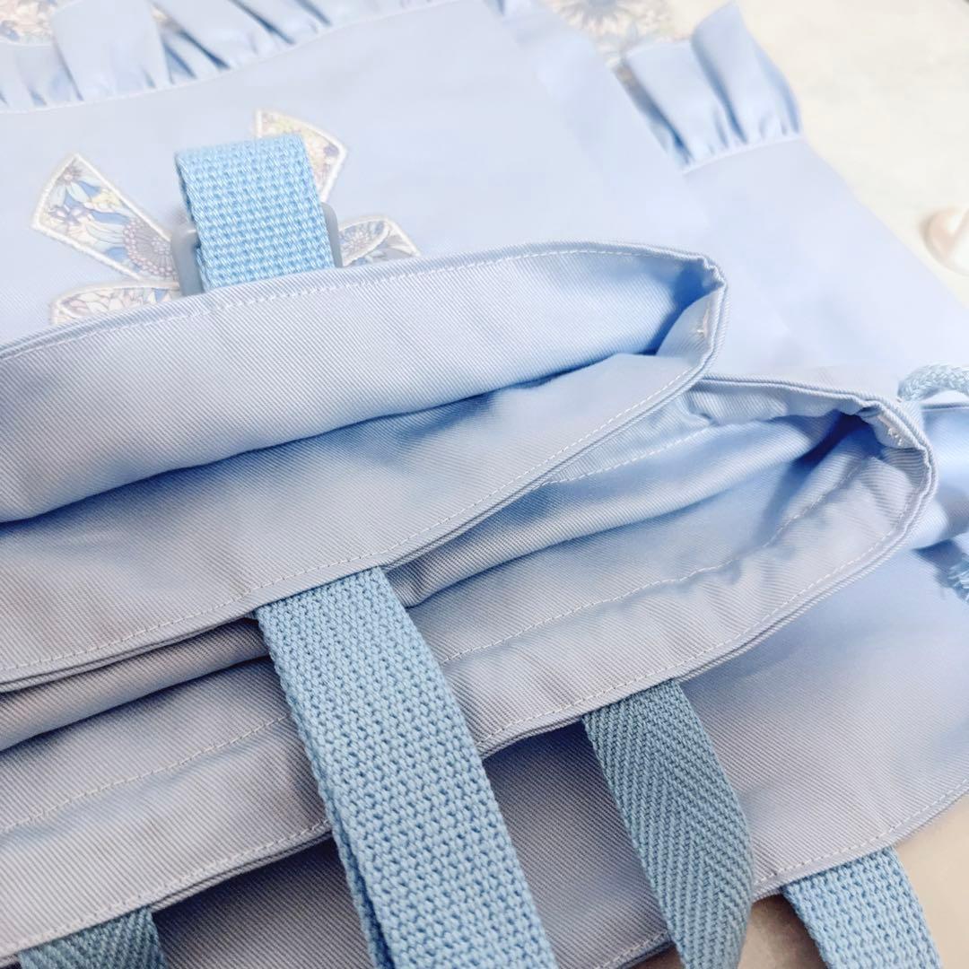 入園入学　セット　レッスンバッグ　上履き袋　体操着袋　水色　女の子　3点　花柄