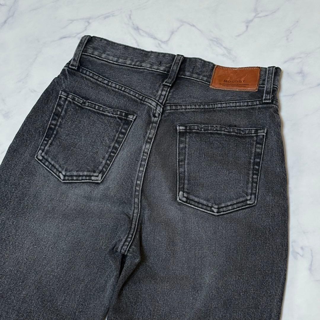 マウジー MOUSSY MVS FLARE 26 ブラック フレアデニム パンツ