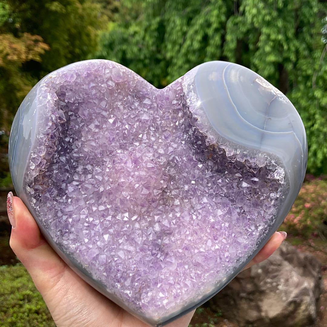 アメジスト 原石 ハート