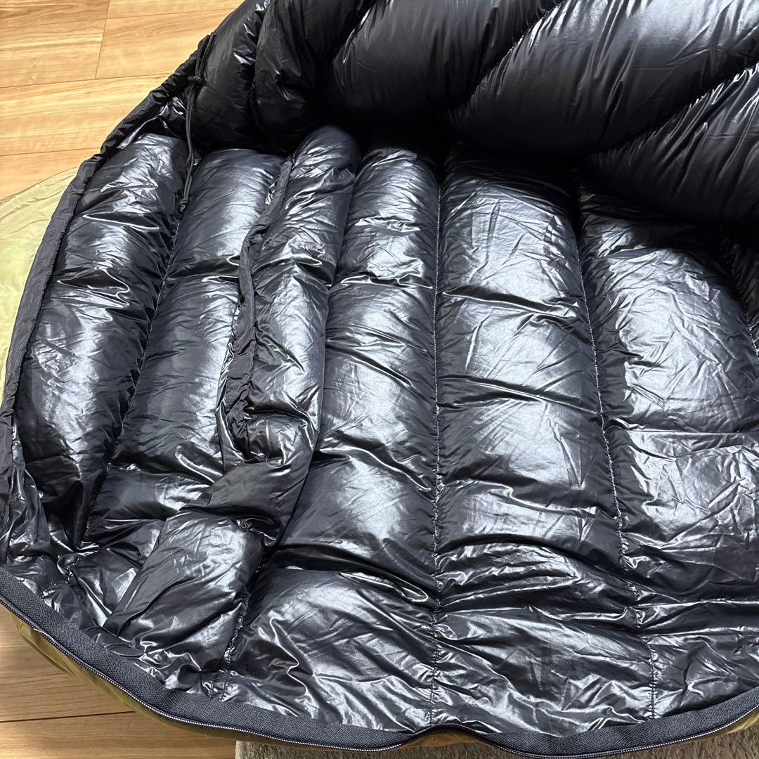 NANGA 山渓別注シュラフ1000DX ロング　コヨーテ　メッシュバック付き