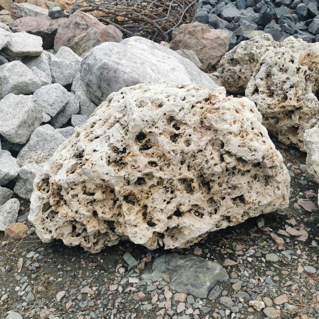 サンゴ石　104キロ　庭石　石　鑑賞石 石材　庭　ガーデニング　置物