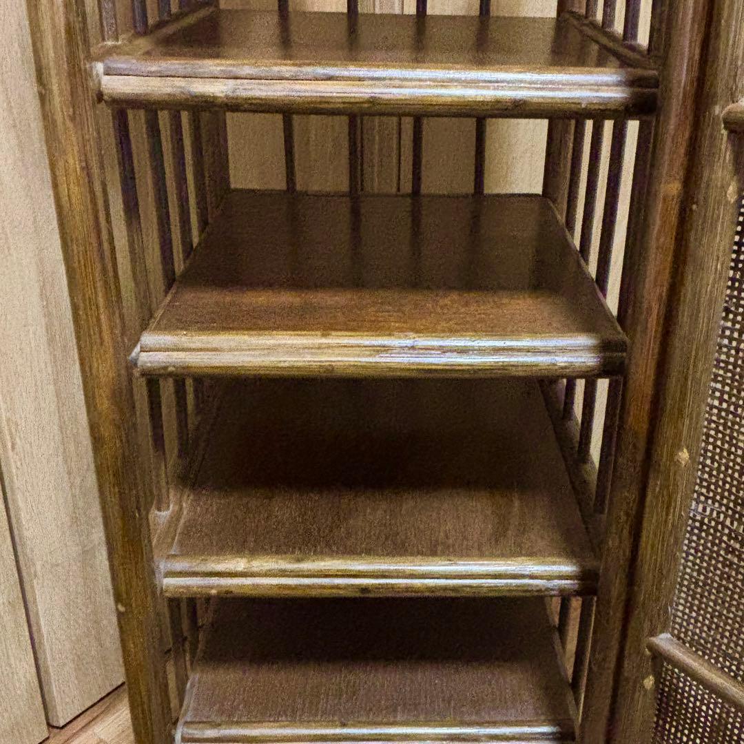 北欧ナチュラル✨ラタン靴箱6段仕様❤️スリム収納 送料無料 シューズラック