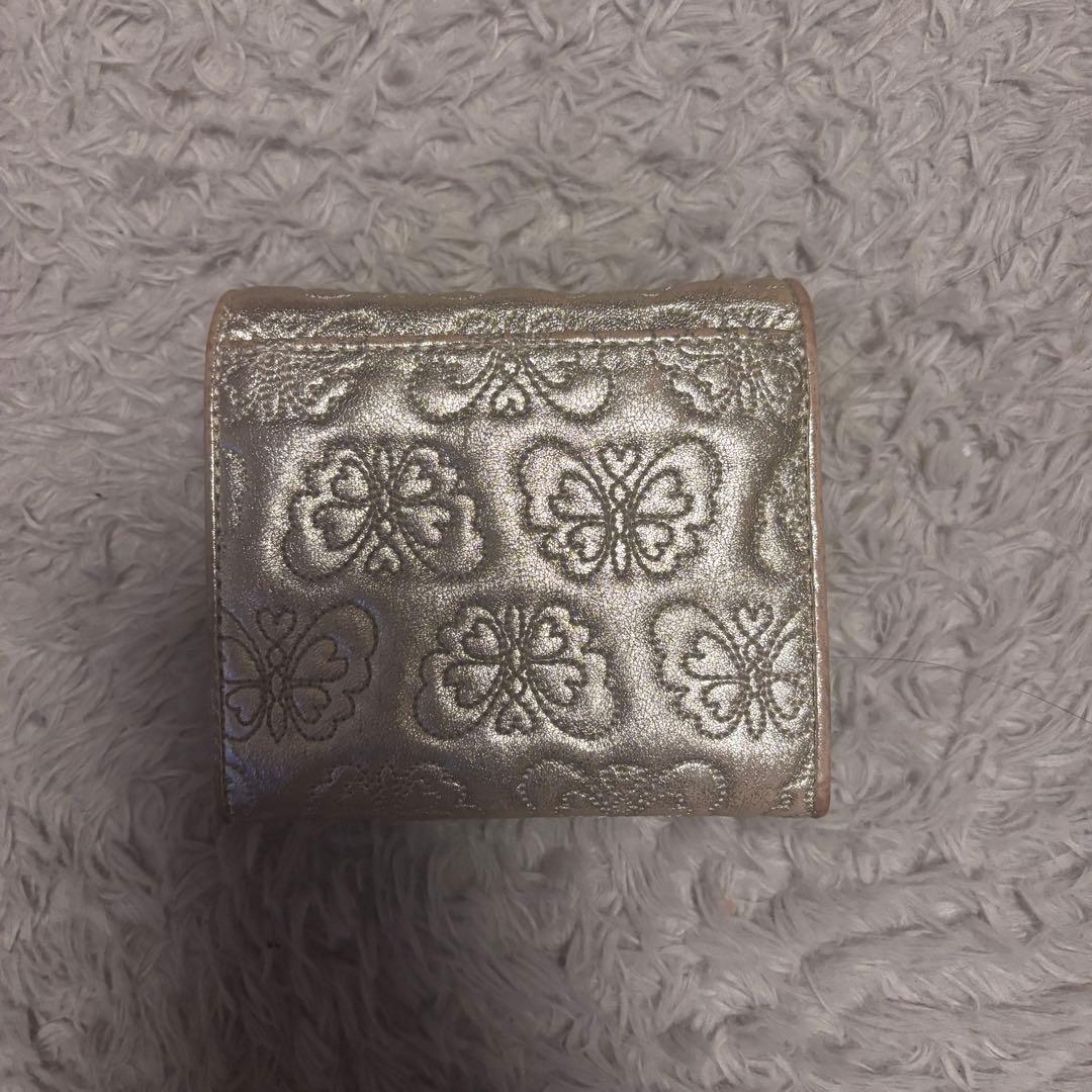 ANNA SUI ゴールド 二つ折り財布