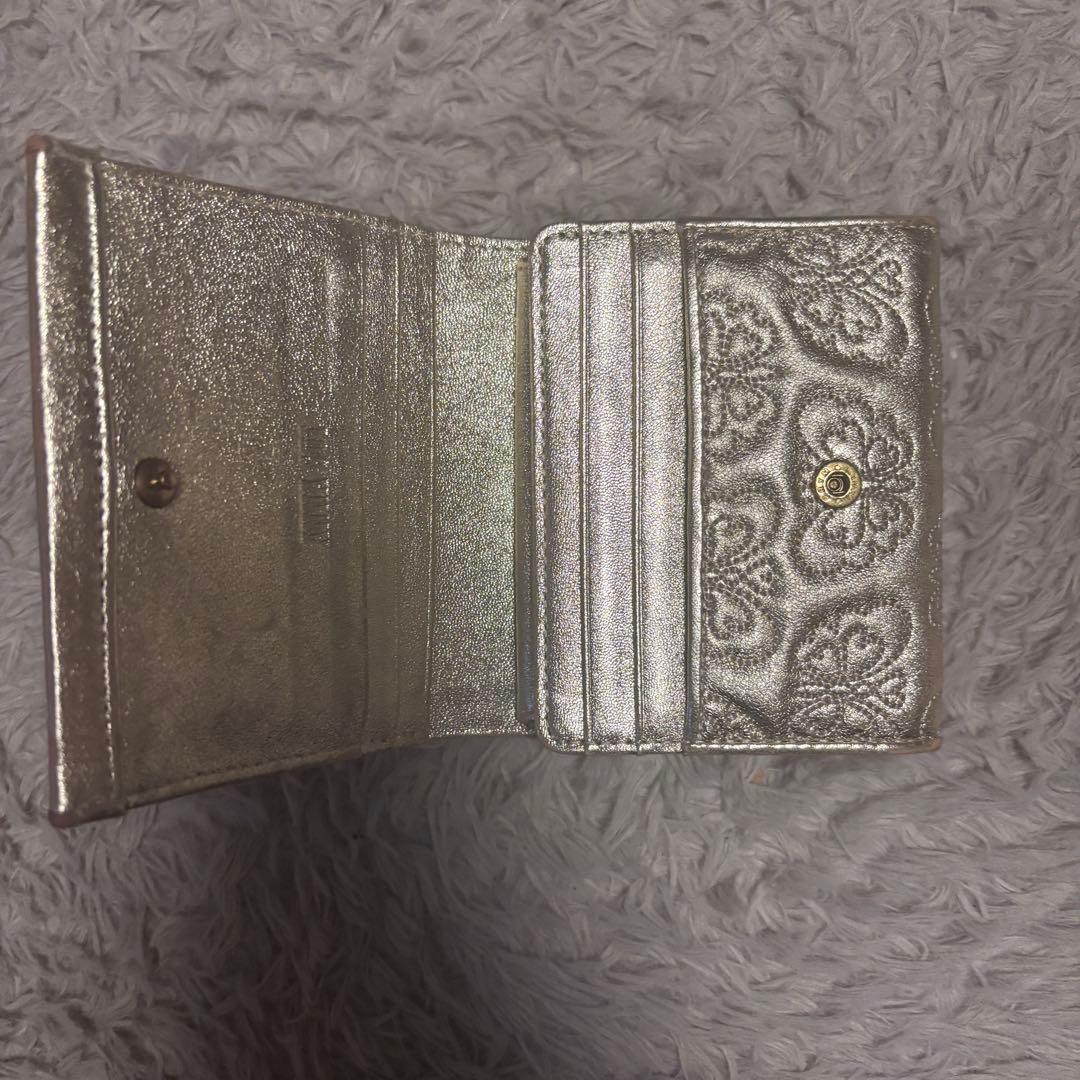 ANNA SUI ゴールド 二つ折り財布
