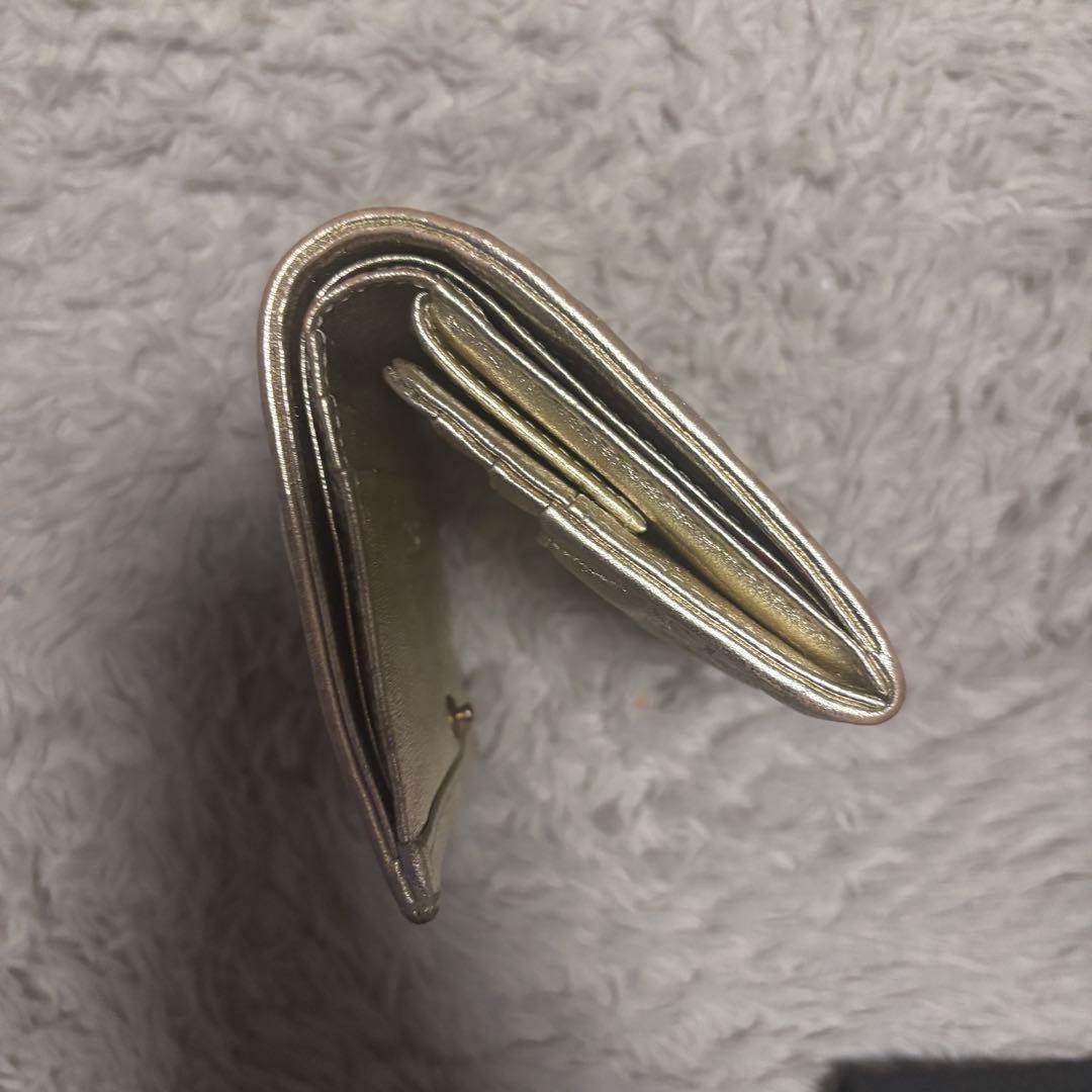 ANNA SUI ゴールド 二つ折り財布