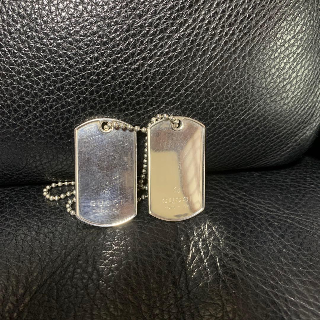 ✨正規品✨GUCCI ドッグタグ ネックレス シルバー925 ボールチェーン