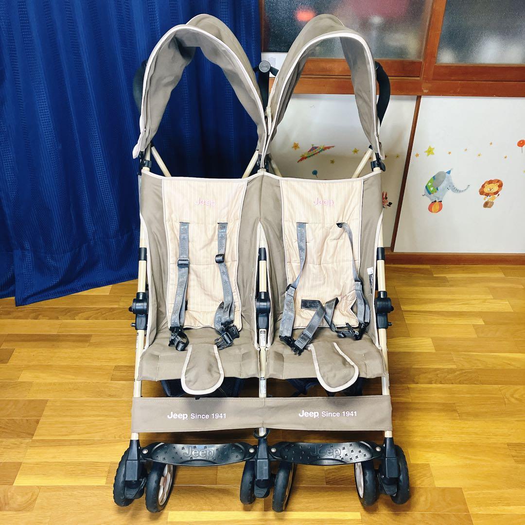 Jeep スポーツツイン 双子用ベビーカー ベージュ