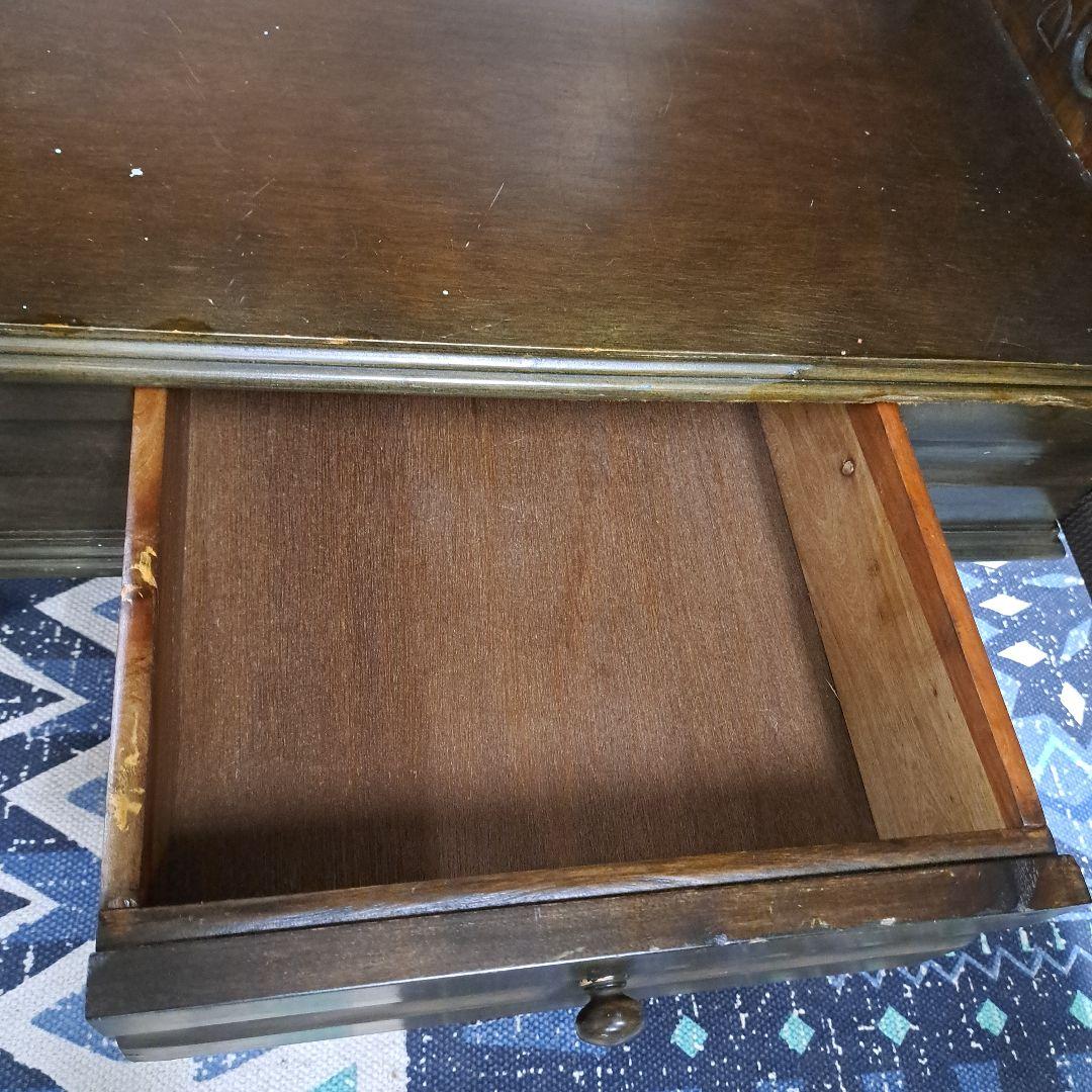 ♡木製彫刻シェルフ 引き出し付き♡