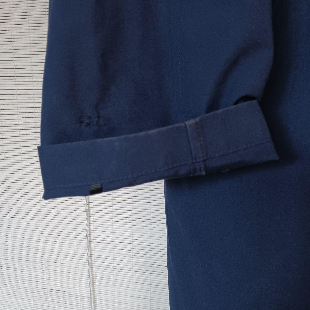 TAION ダウンインナー付きステンカラーコート　ネイビー L