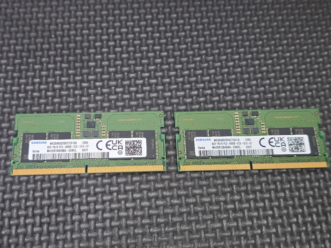 SAMSUNG 8GB DDR5-4800 ノートPC用メモリ