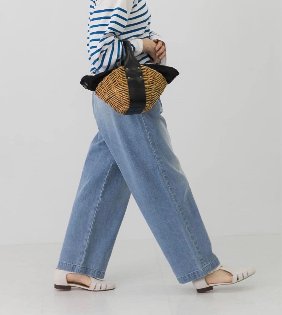 かぐれ フェードデニムイージーパンツ F