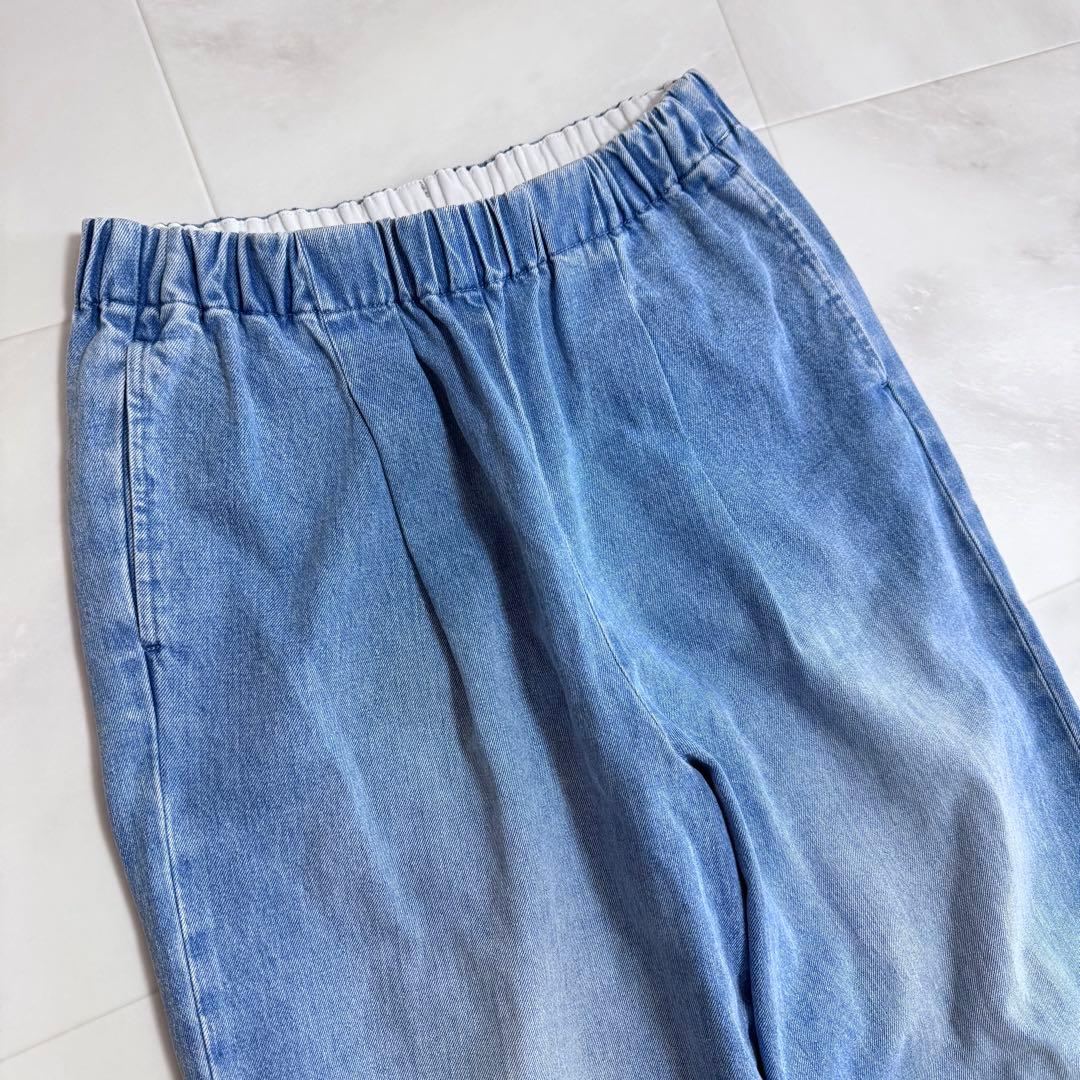 かぐれ フェードデニムイージーパンツ F