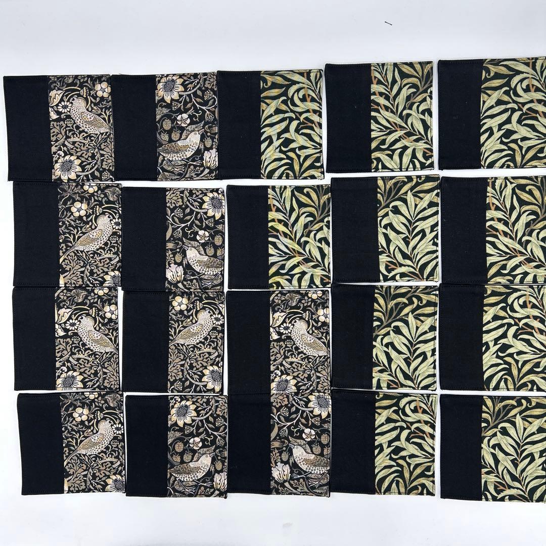 2314 ウィリアムモリス　コースター　200枚組　ハンドメイド