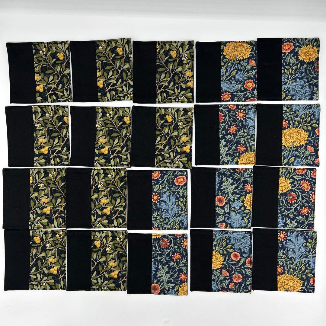 2314 ウィリアムモリス　コースター　200枚組　ハンドメイド