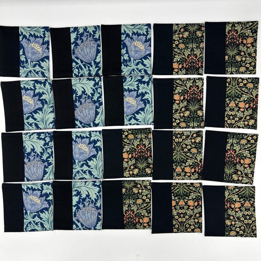 2314 ウィリアムモリス　コースター　200枚組　ハンドメイド