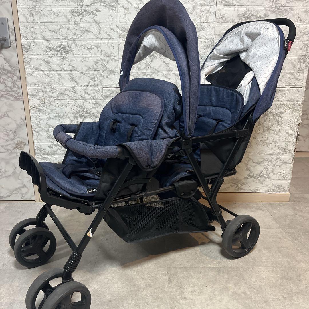 seebaby 2人乗りベビーカー　双子用ベビーカー