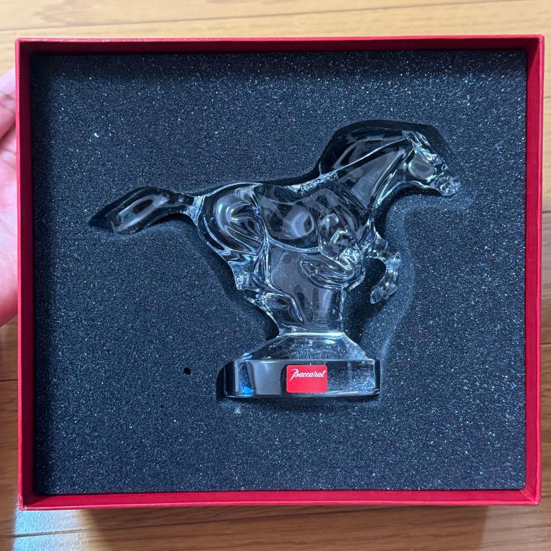 Baccarat クリスタル 馬の彫刻