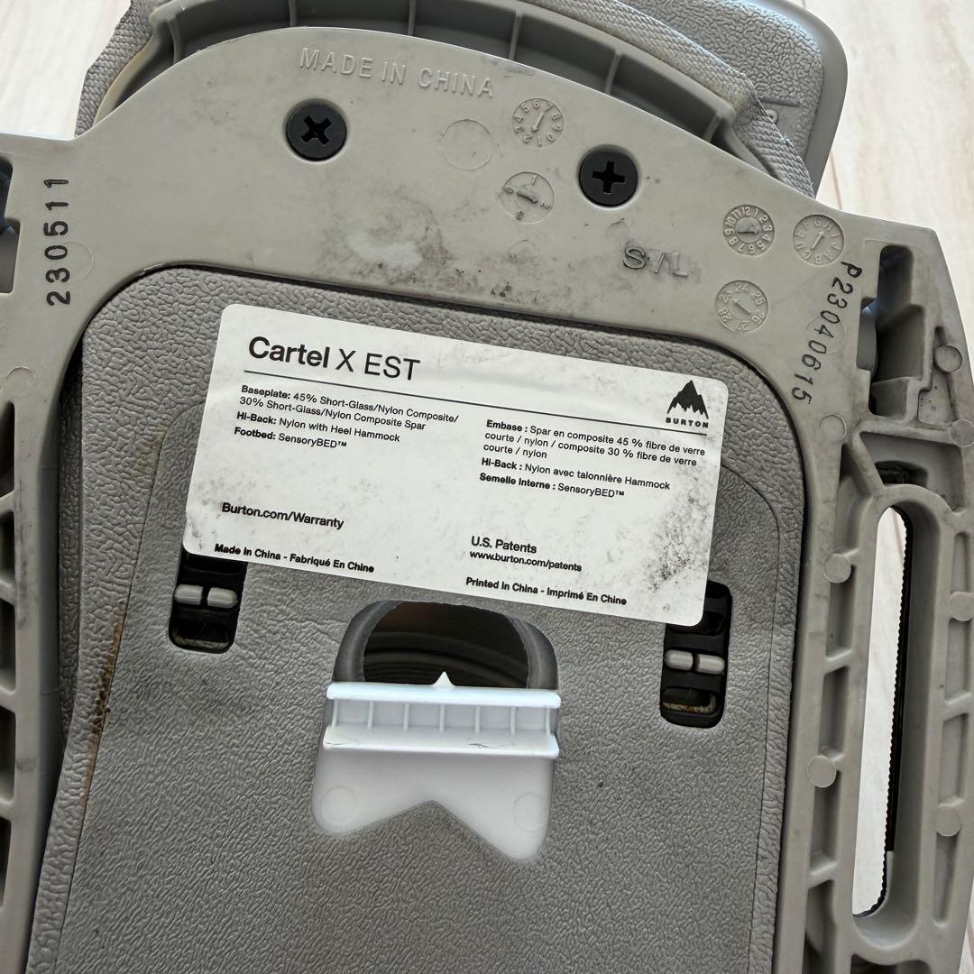 美品 Burton カーテル X EST® バインディング サイズ S