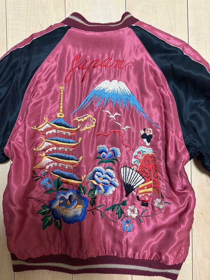 テーラー東洋 スカジャン TT11781 M 虎 舞妓 リバーシブル サテン