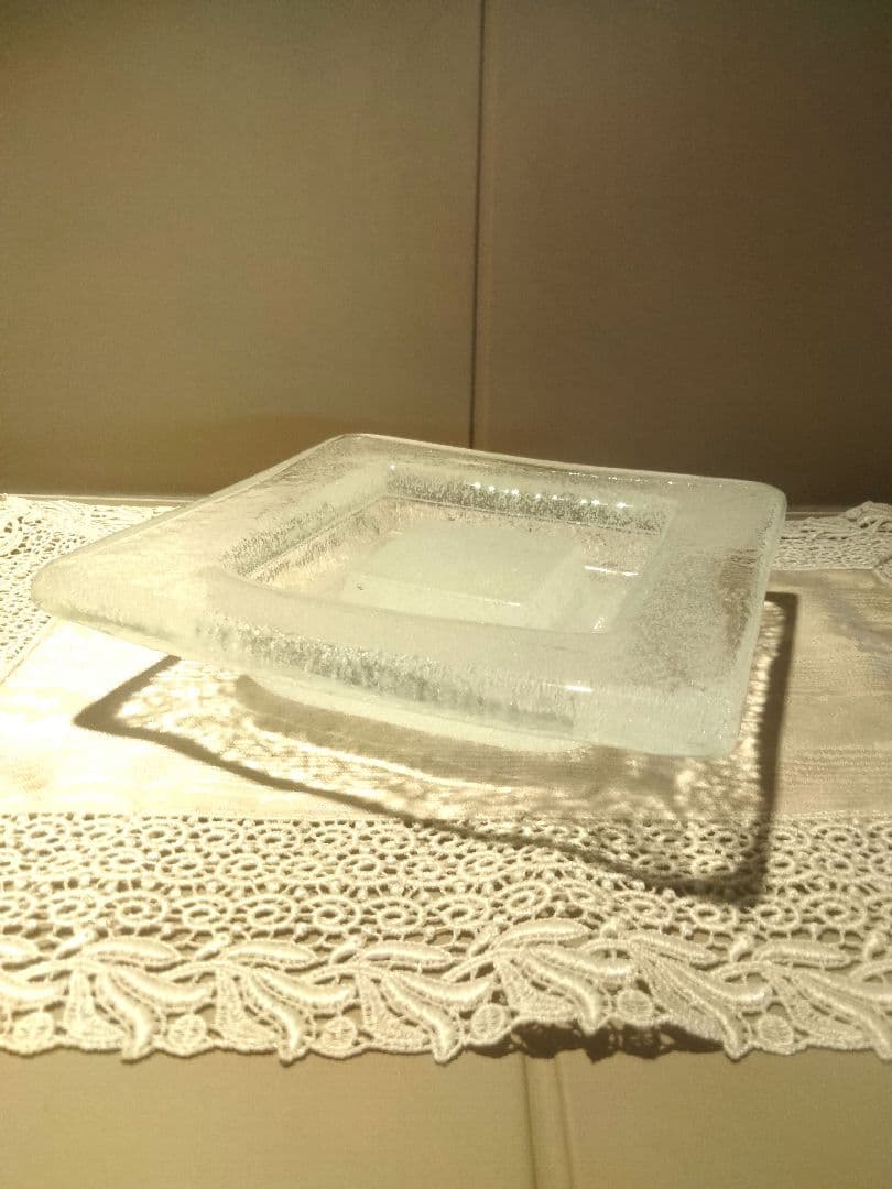 倉敷ガラス　小谷眞三　灰皿　glass ashtray
