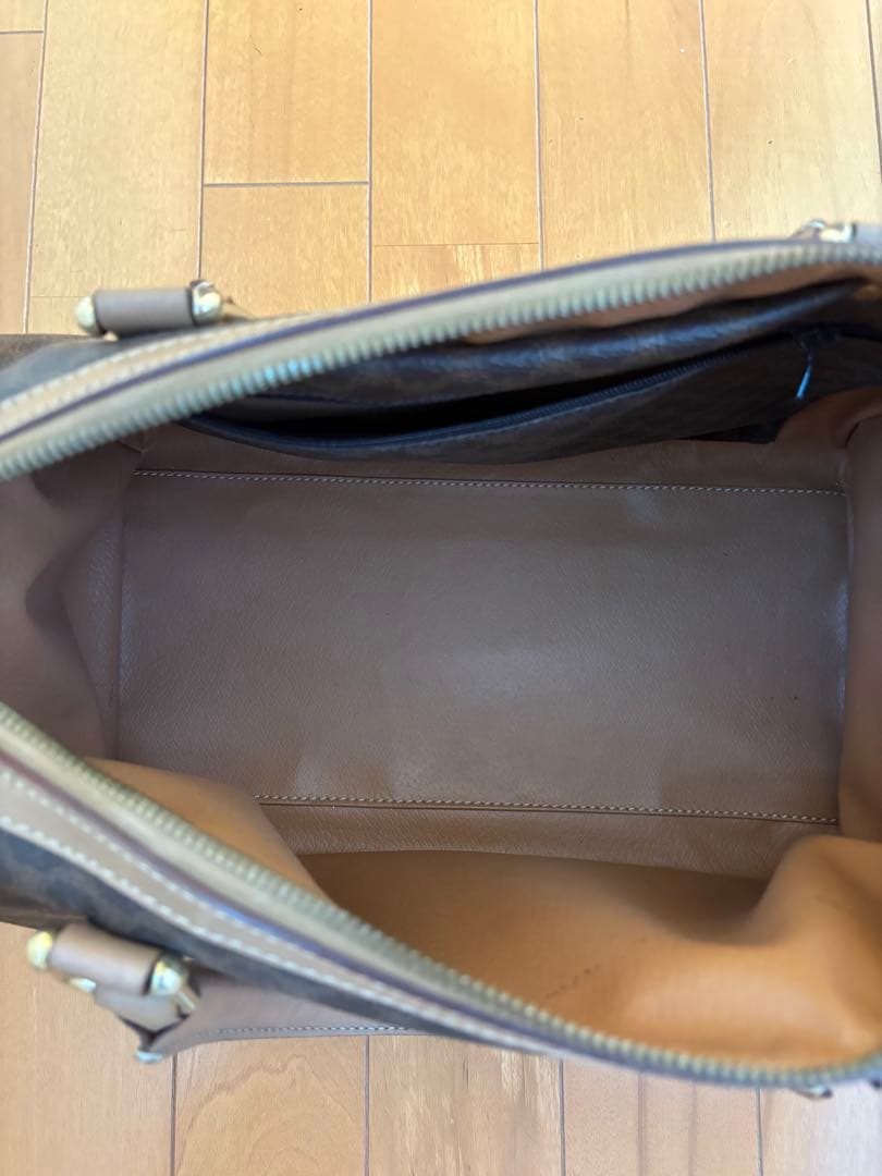 CELINE マカダム柄 ミニボストン ハンドバッグ