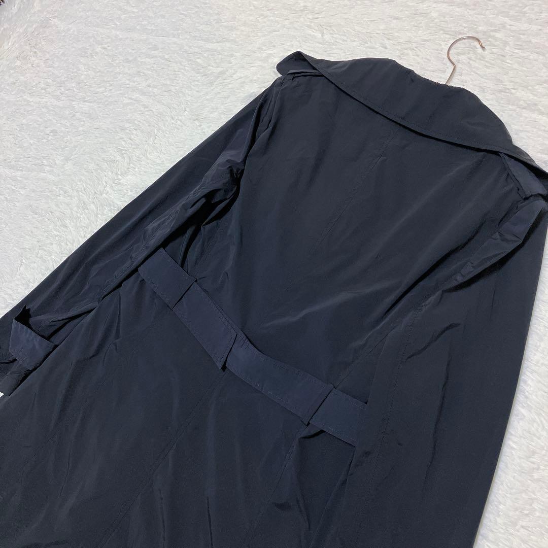 【美品】セオリーリュクス ライナー付 トレンチコート 黒 サイズ40/M