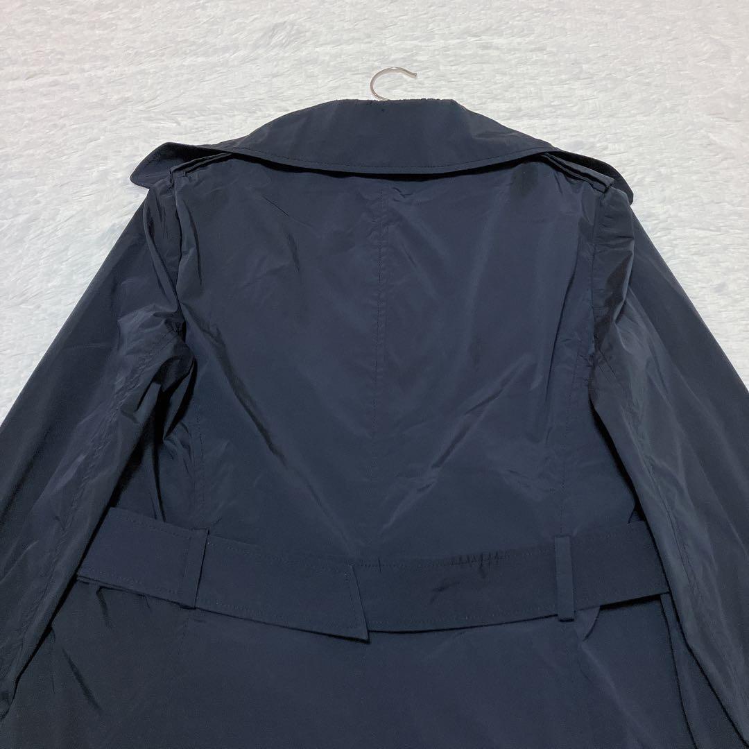 【美品】セオリーリュクス ライナー付 トレンチコート 黒 サイズ40/M