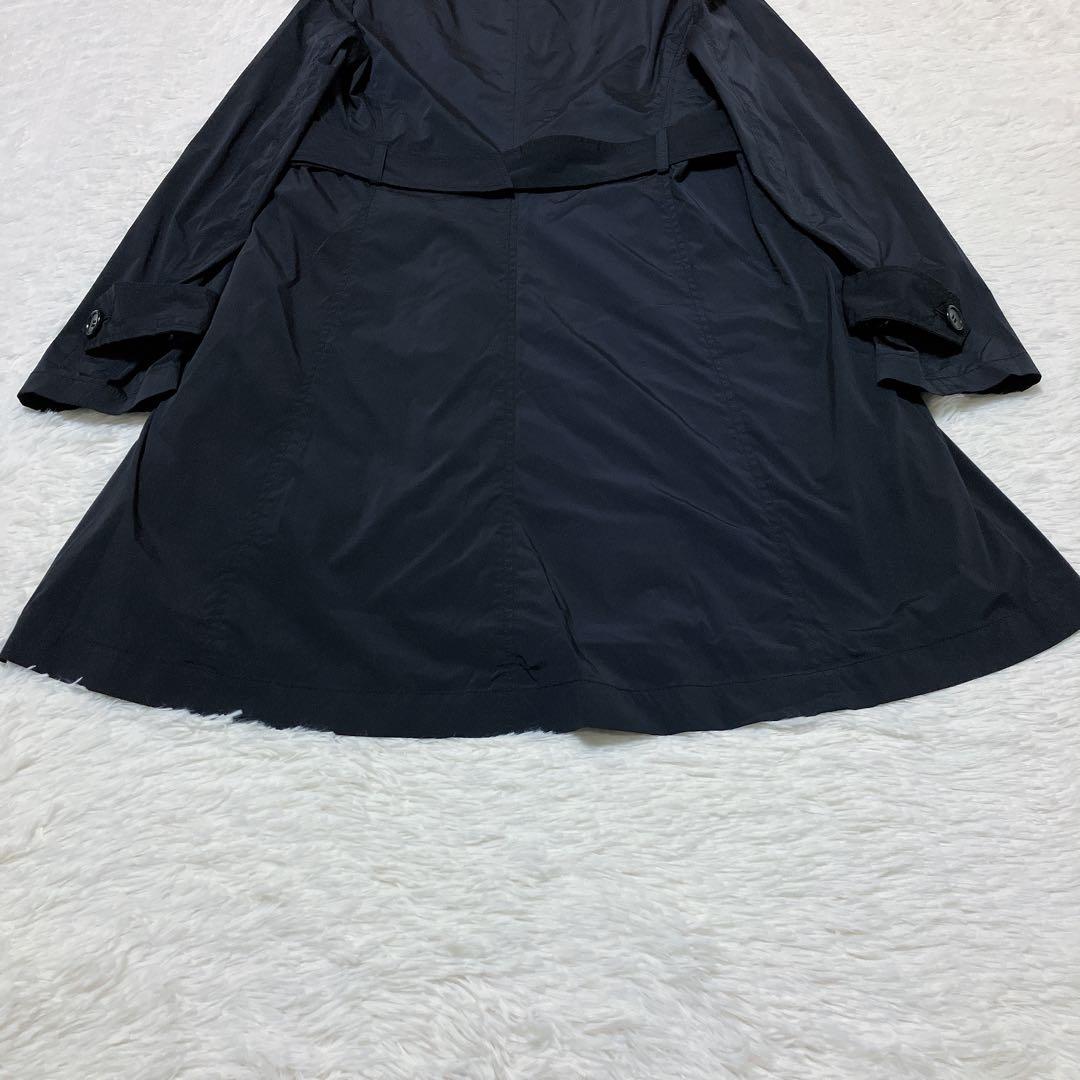 【美品】セオリーリュクス ライナー付 トレンチコート 黒 サイズ40/M