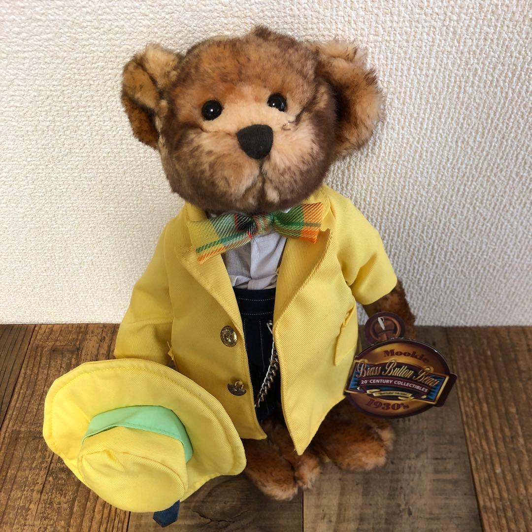 【1930's Mookie 】ぬいぐるみBrass Button Bears