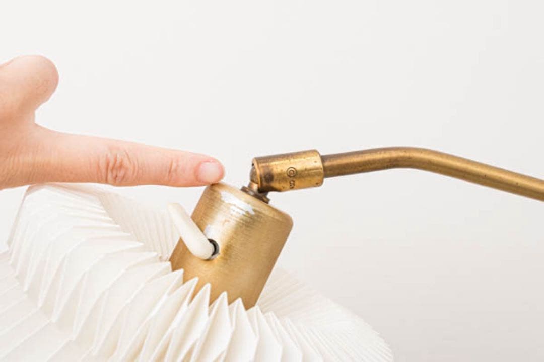 ＊TAKUYA デンマーク製フロアランププリーツシェード(LEKLINT)