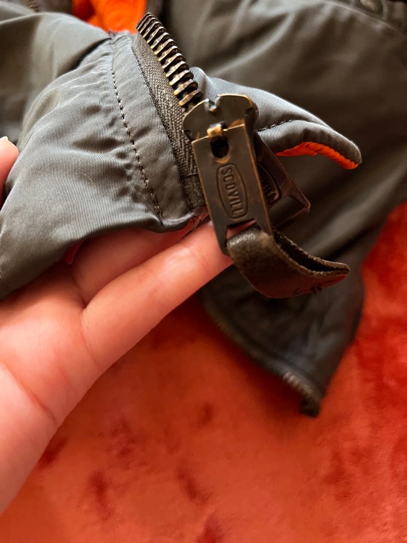 ALPHA INDUSTRIES MA-1 USA製 1969 scovill