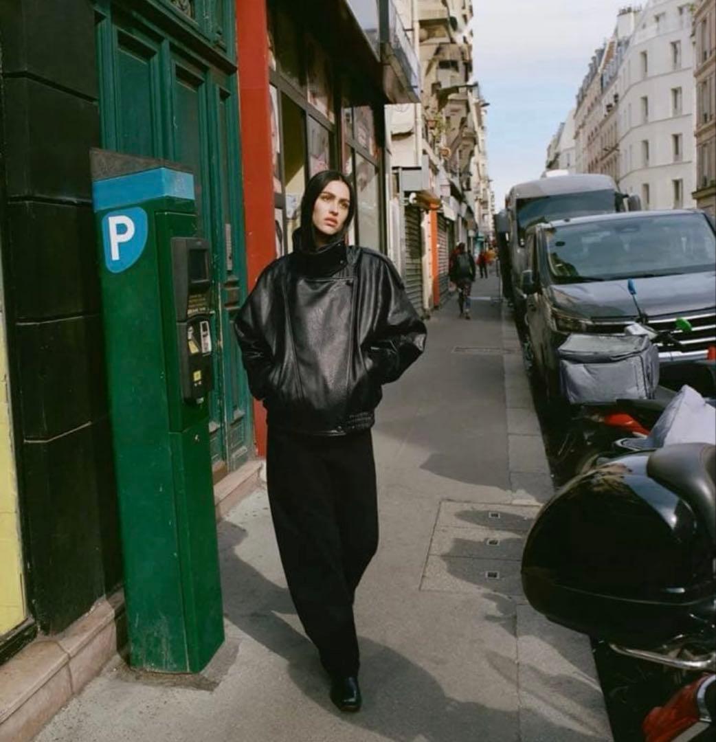 【確実正規品】ZARA フェイクレザージャケット　S