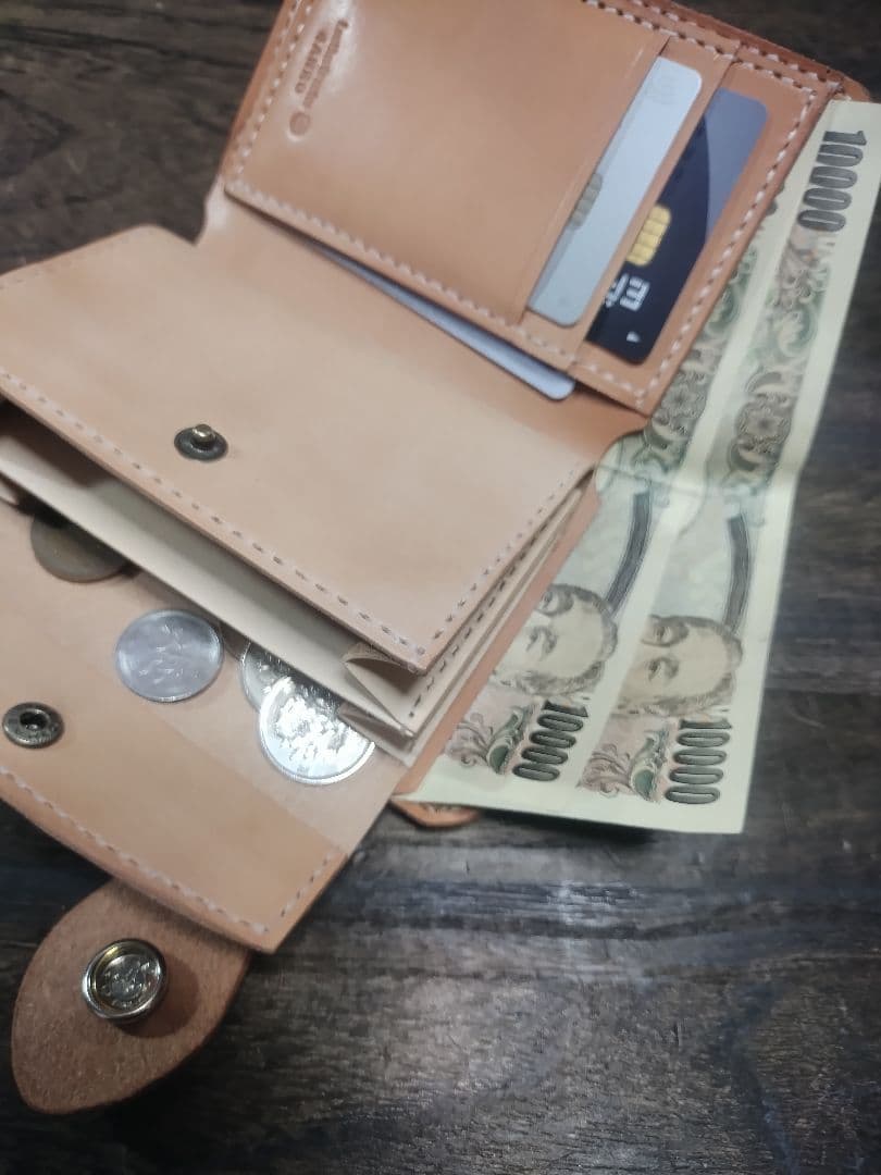 小物 Middle Leather Wallet