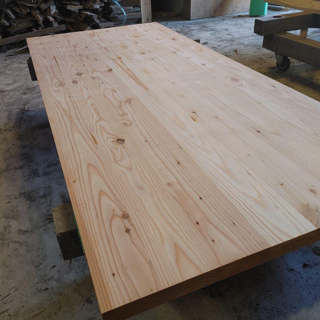 送料込み　唐松　カラマツ8枚ハギ板　無垢材天板テーブルカウンター DIY番号65