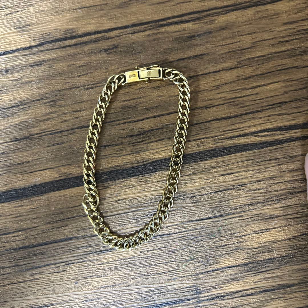マ*ン様 ゴールド チェーンブレスレット18金